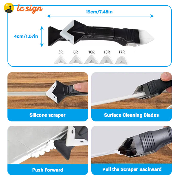 LC SIGN 3 in 1 Caulking Tool Kit